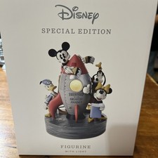Hallmark Mickey Mouse and Friends Special Edition Rocket Figurine With Light