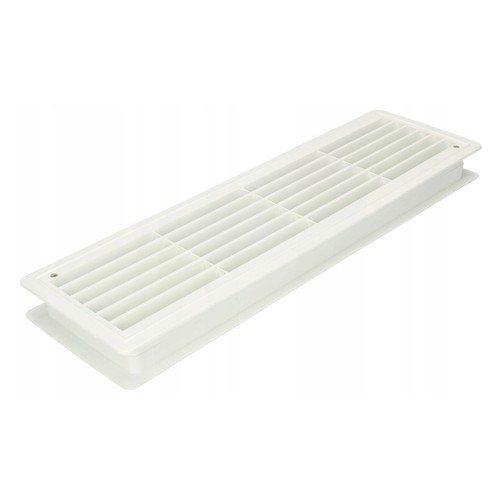 White bathroom door - air, vent