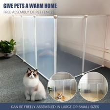 8/10/12 Panel Cat Dog Playpen Wire Panel Kitten Puppy Pet Cage Fence Animal UK-