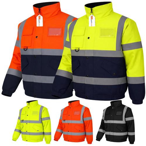 Vis bomber jacket padded - hi,