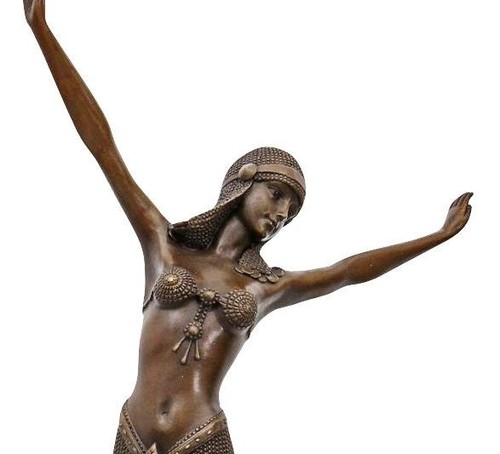 Bronze sculpture woman - bronze, statue