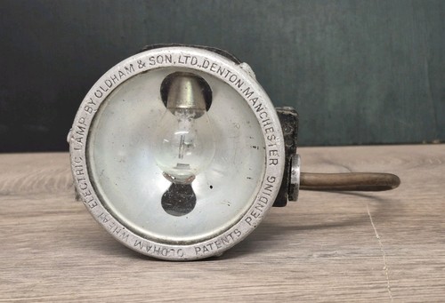Vintage miners lamp - lamp, 1930s