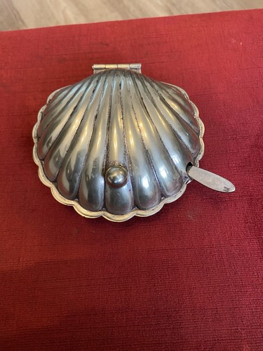 Silver plated caviar butter - silver-plated,