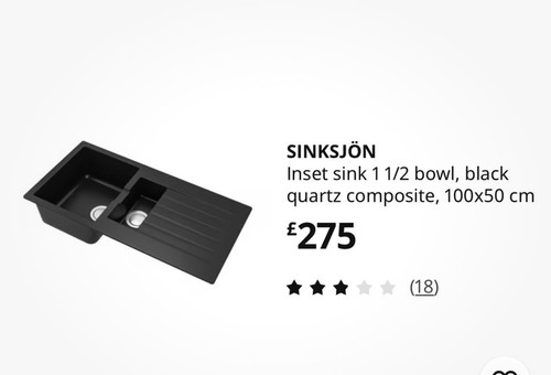 Ikea black sinks jog bowl - jog,