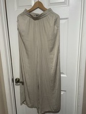 Zara S Women’s Beige Wide Leg Palazzo Pants Small