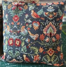 William Morris Birds Cushion, Tapestry, Blue, Floral, Various Sizes & DOOR STOP