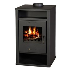 Wood Burning Stove with Back Boiler For Hot Water Deluxe B 12kw Multi-Fuel