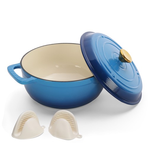 Enameled casserole pot - enameled,