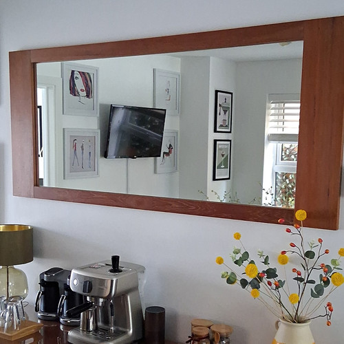 Large rectangular wall mirror - large,