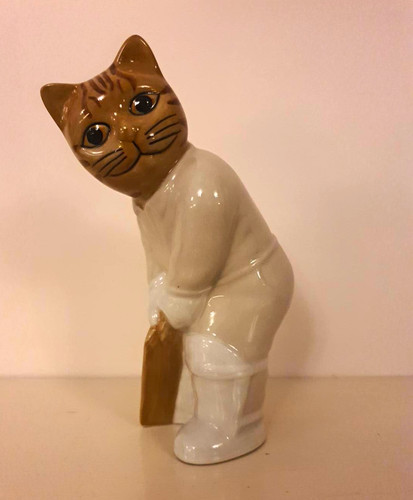 Rare quail pottery cricket - cricket, cat