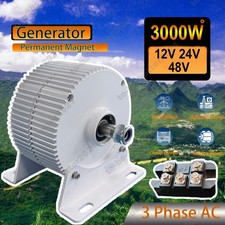 3000W 12V 24V 48V Wind Permanent Magnet Generator 3 Phase Synchronous Alternator