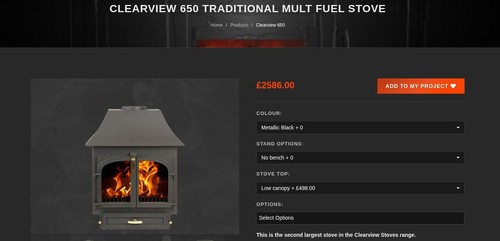 Clearview 650 burner - 650,