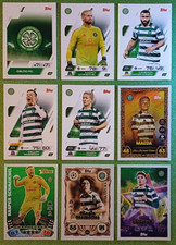 CELTIC - TOPPS MATCH ATTAX 2026 & COLLECTOR TIN + FESTIVE PARALLELS VARIOUS