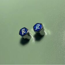 Pair Raleigh Chopper Grifter Burner Schrader Valve Dust Cap Sparkle R Sticker