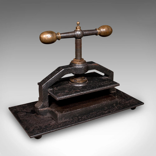 Heavy antique book press - heavy,