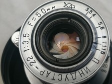 10 BLADE KMZ INDUSTAR-22 f/3.5 50mm L39 Rangefinder Lens For Fed,Leica, READ