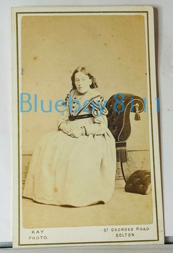 Antique cdv photograph woman - cdv,