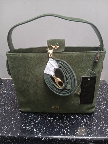 Biba beautiful green - green, suede