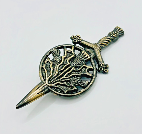 Scottish kilt pin thistle - kilt,