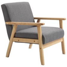 HOMCOM Accent Chair with Wood