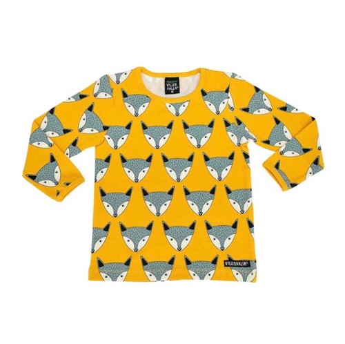 Villervalla fox print long - print,