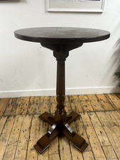 Three Quality Single Solid Wood Poseur Tables Bar Pub Bistro Style 