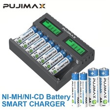 Battery Charger 8 Slot For AA AAA NI-CD NI-MH Rechargeable Batteries