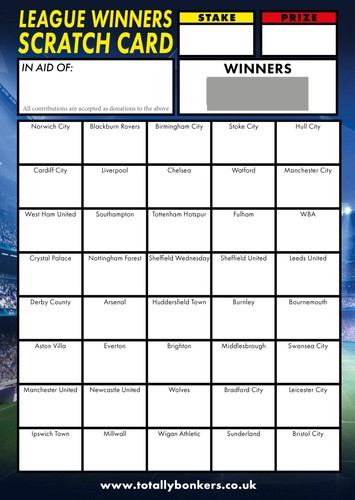 Football fundraising scratch - fundraising,