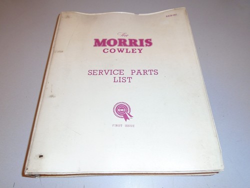 Morris cowley service parts - morris,
