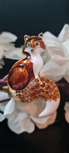 Enamel orange fox - orange,