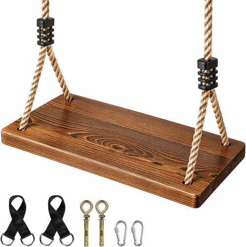 Wood tree swing - tree, seat,
