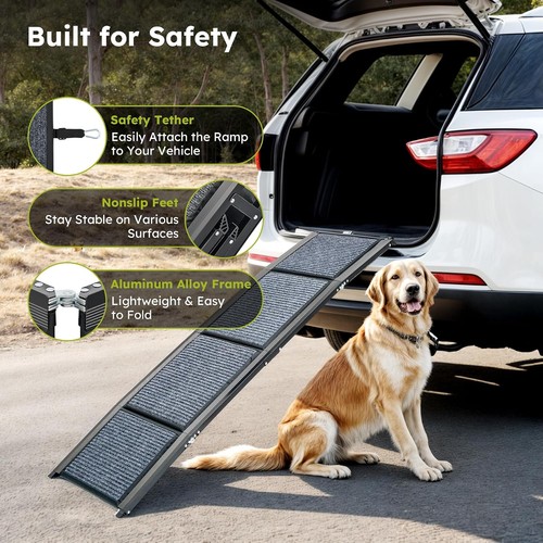 Folding dog car ramp - folding,