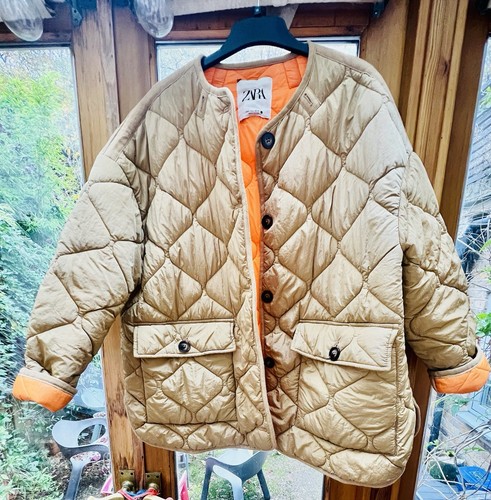 Rare zara quilted puffer - rare, camel