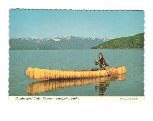 Handcrafted cedar canoes