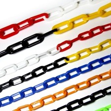 5/10/15/20/25M Plastic Chain Link Chain Barrier Warning Safety Road Fence Chain