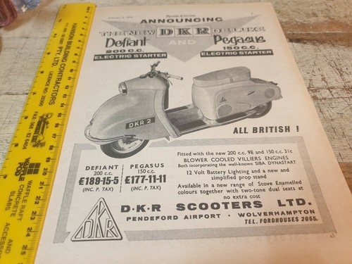 1958 dkr scooter original - 1958,
