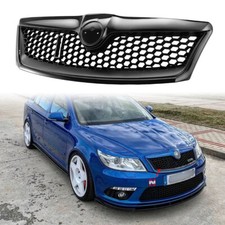 For Skoda Octavia Mk2 Front Radiator Bumper Grille VRS Honeycomb Mesh Grill UK