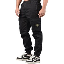 BNWT STONE ISLAND MultiPocket  Cargo Pants Trousers - 31L1 - 22SS-  W28"- Black