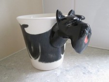 VINTAGE SCOTTISH TERRIER HAND PAINTED FIGURAL MUG