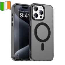 Phone Case Cover Saver Matte For iPhone 15 16 17 Pro Max Air With Magnet Ring