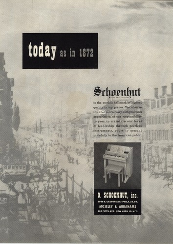 1954 paper schoenhut toy - 1954, ad