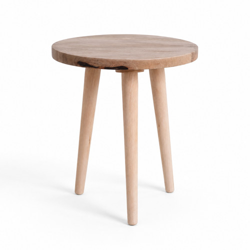 Solid wood round side - solid,