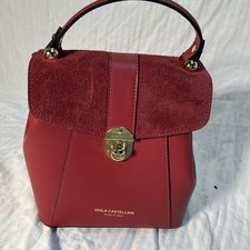 MAROON VIOLA CASTELLANI ITALIAN PURSE Cross body