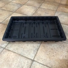 10 FULL SIZE  SHALLOW SEED TRAYS WITH NO HOLES WATERING GRAVEL TRAYS)