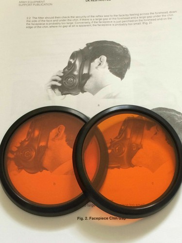 S10 gas mask respirator - s10, orange