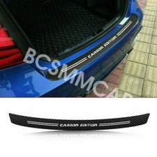 100cm Carbon Fiber Car Rear Trunk Bumper Sticker Sill Scuff Anti-Scratch Decal