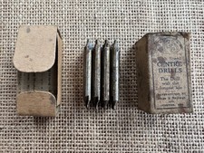 J&S Jones & Shipman Centre Drills in Original Box - made in England - NOS