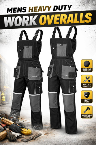 Mens heavy duty work bib - mens, &