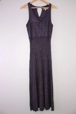 Monsoon Purple Glitter Pleated