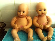 ZAPF 2 BABY ANNABELL DOLLS  NO DUMMY OR BOTTLES or CLOTHES